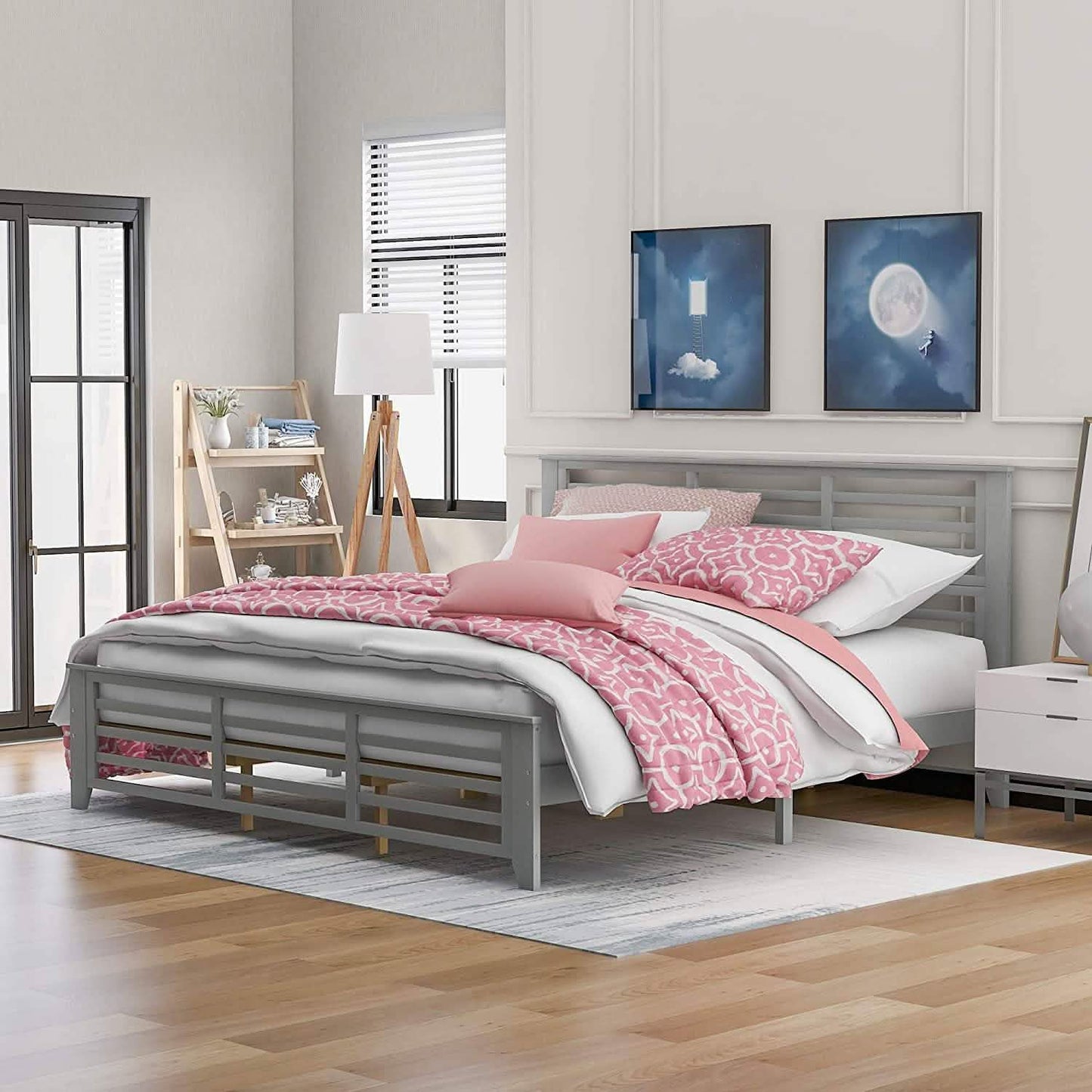 Solid Wood Platform Bed Frame