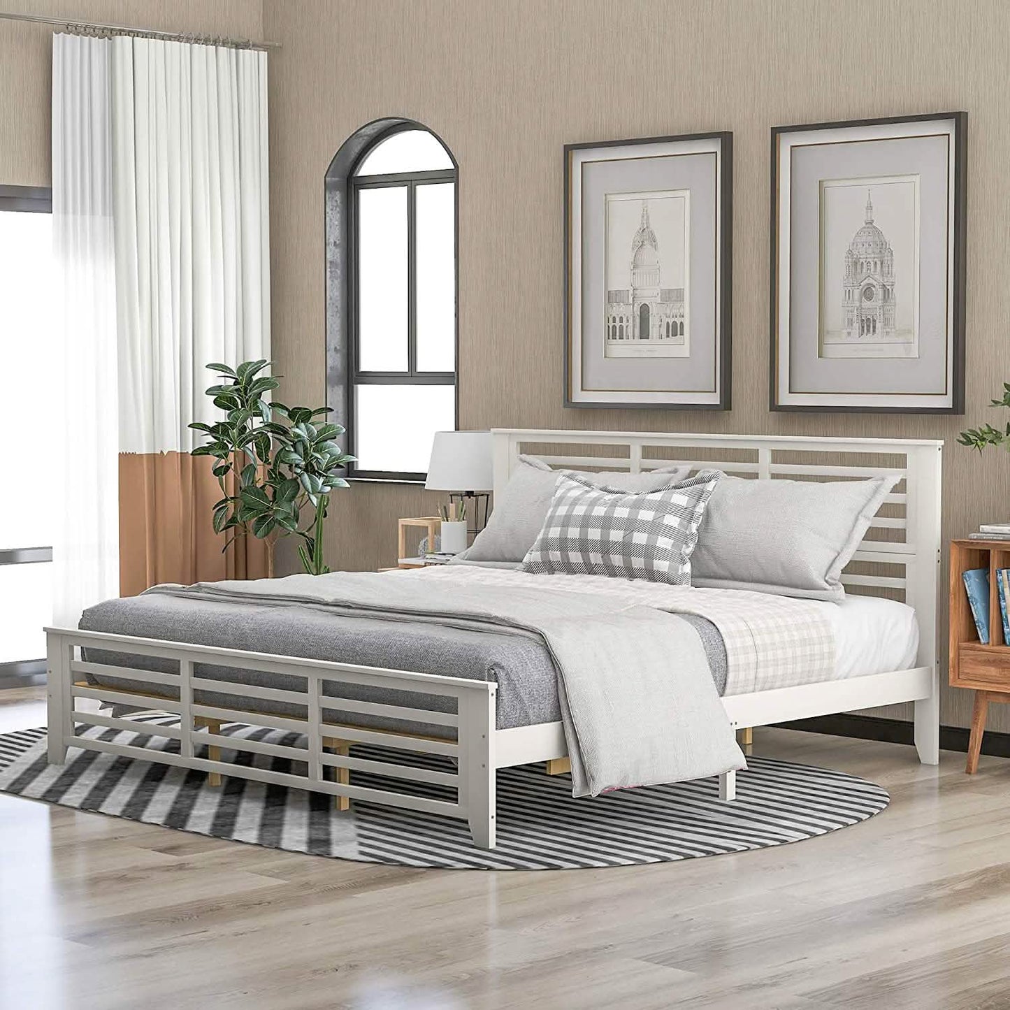 Solid Wood Platform Bed Frame