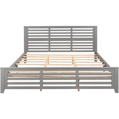 Solid Wood Platform Bed Frame