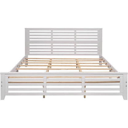 Solid Wood Platform Bed Frame