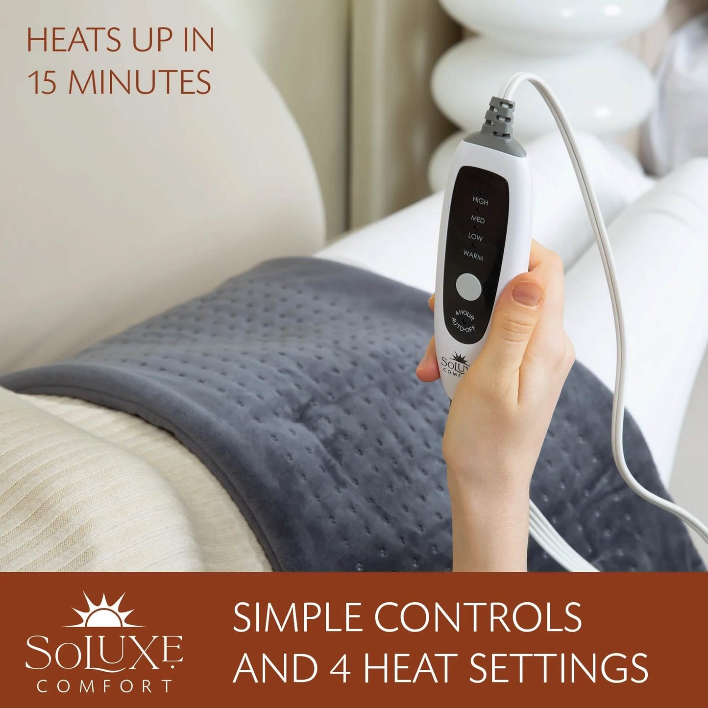 Soluxe Comfort XL King Size Heating Pad