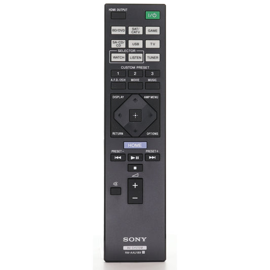 Sony RM-AAU189 Receiver Remote Control - 1-492-706-11 149270611 - RMAAU189