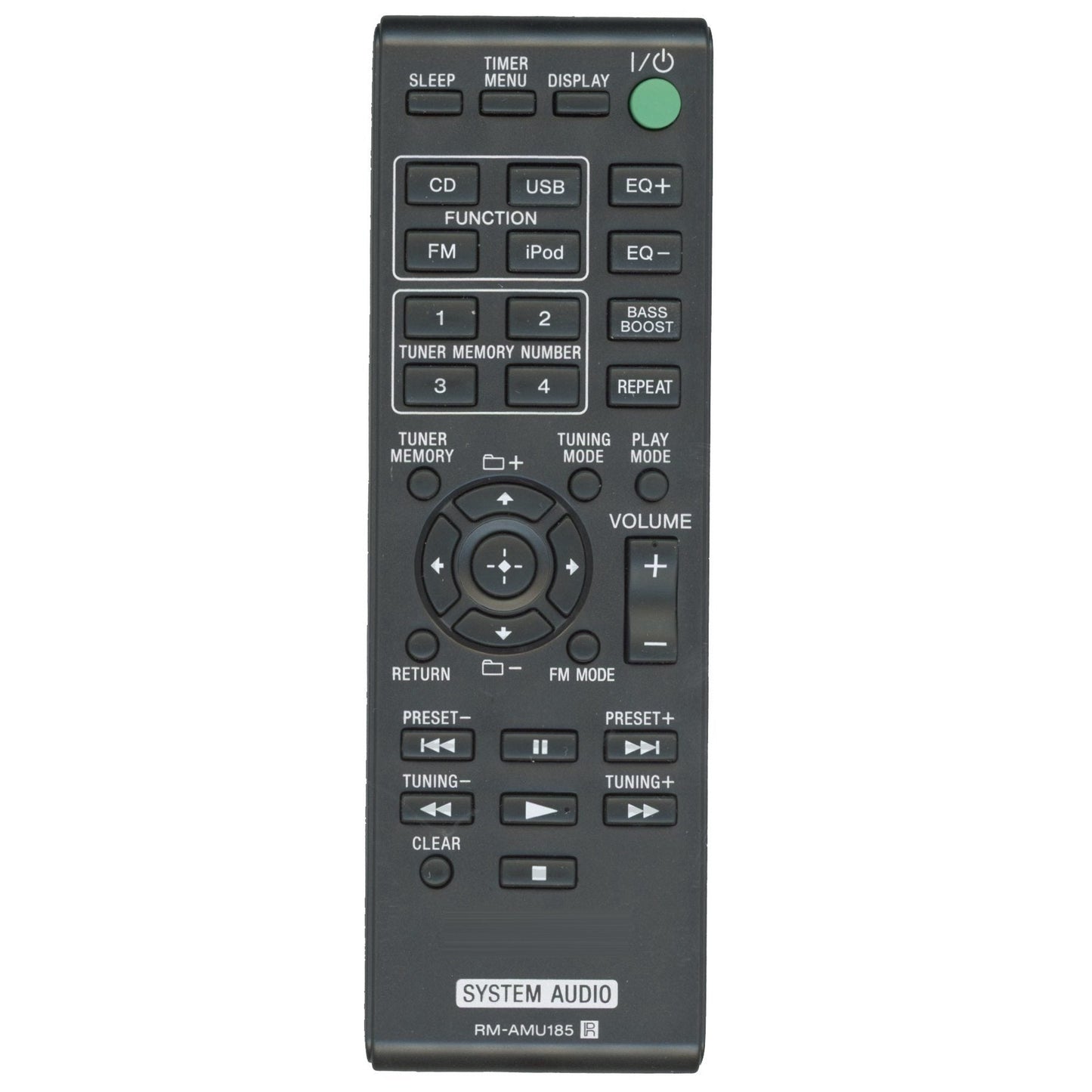Sony RM-AMU185 Bookshelf System Audio Remote Control - A-1970-520-A