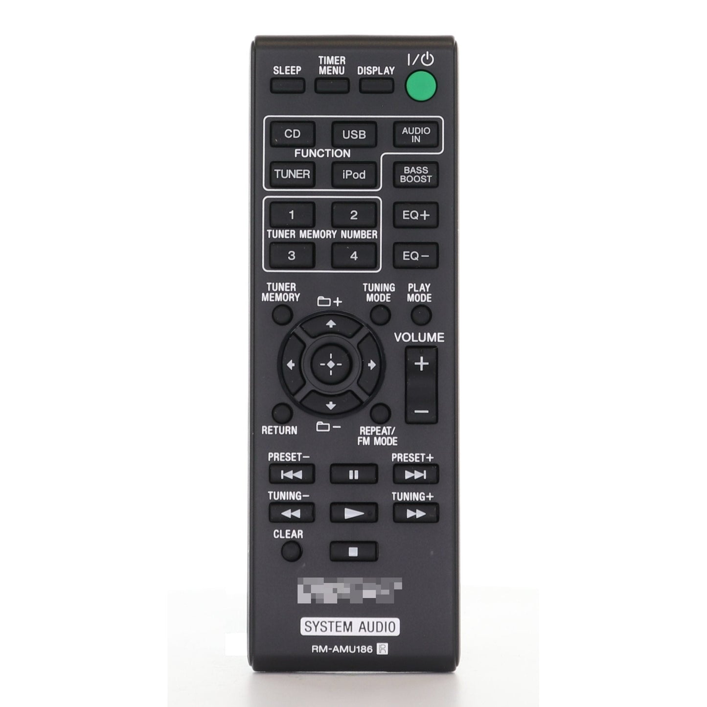 Sony RM-AMU186 Audio Remote Control - RMAMU186