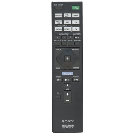 Sony RMT-AA130U Receiver Remote Control - RMTAA130U
