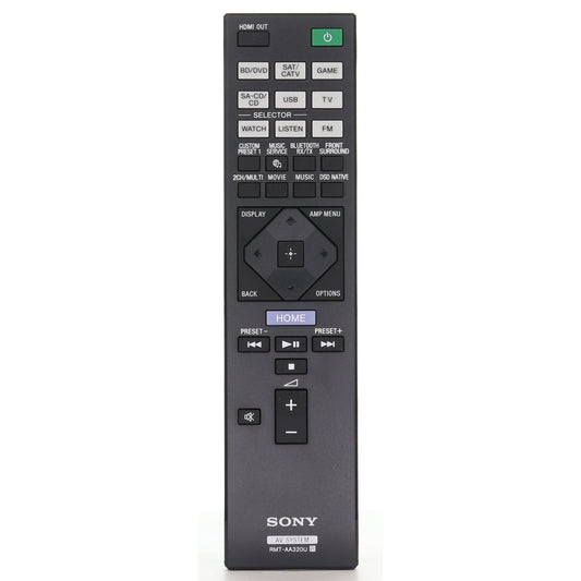 Sony RMT-AA320U A/V Receiver Remote Control | STRDN1080 - RMTAA320U
