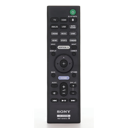 Sony RMT-AH401U Sound Bar Remote Control for HTX9000F - 1-493-354-11