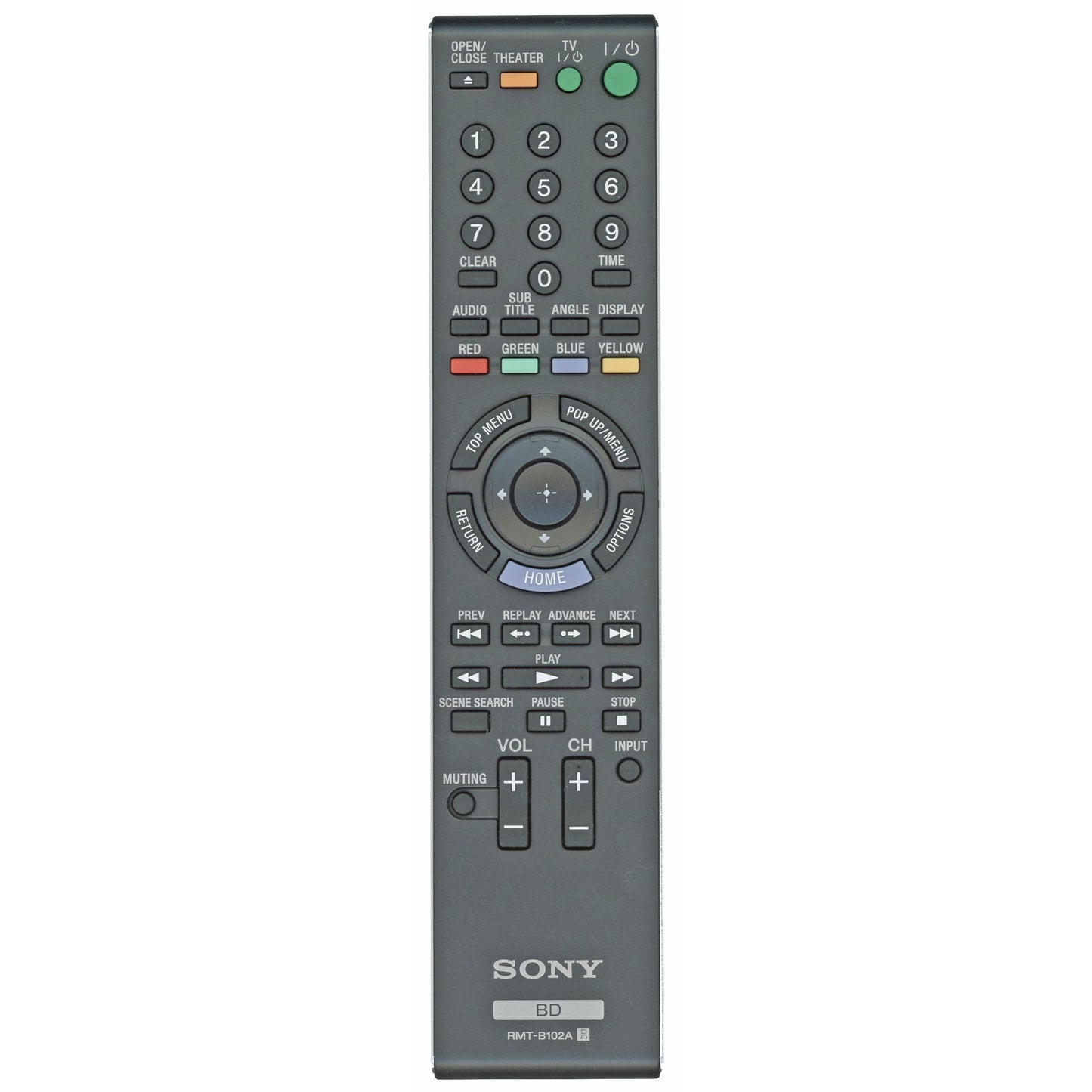 Sony RMT-B102A Blu-ray Disc Remote Control - 1-480-649-11