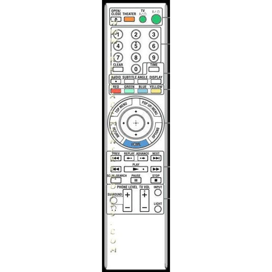 Sony RMT-B106A Blu-ray Disc Remote Control - 1-487-389-11