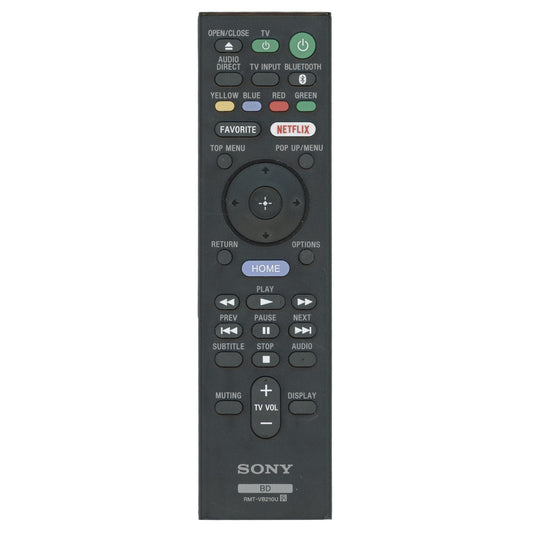 Sony RMT-VB210U Blu-ray Disc Home Theater Remote Control - 1-493-167-11
