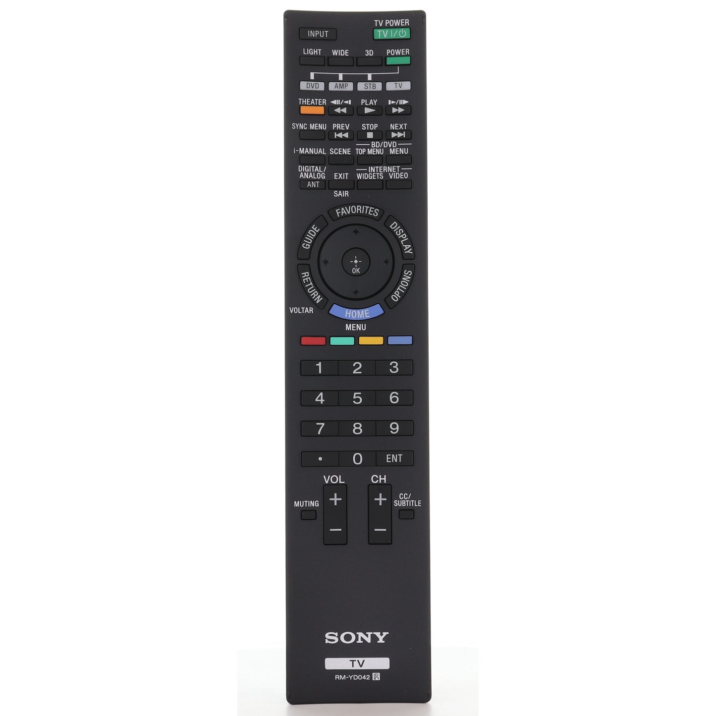Sony RM-YD042 TV Remote Control for KDL40NX717, KDL55NX817 - 1-487-712-12