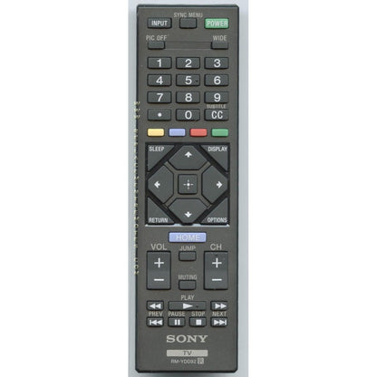 Sony RM-YD092 TV Remote Control - RMYD092