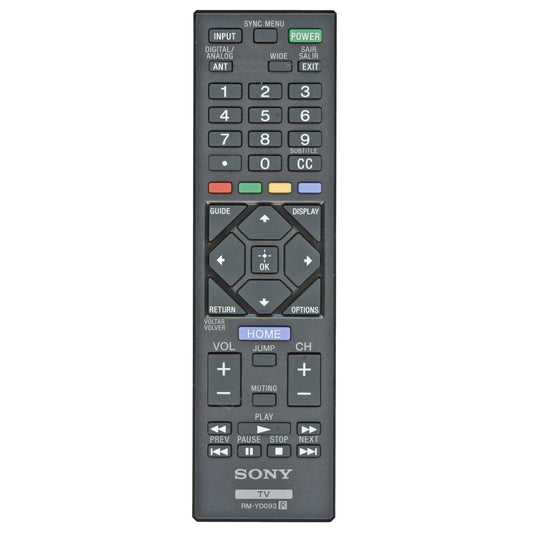 Sony RM-YD093 TV Remote Control - RMYD093