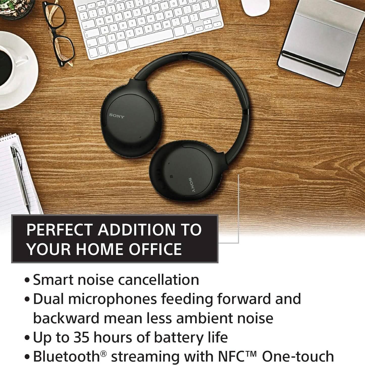 Sony Wireless Noise-Cancelling Over-The-Ear Headphones WH-CH710N (Refurbished)