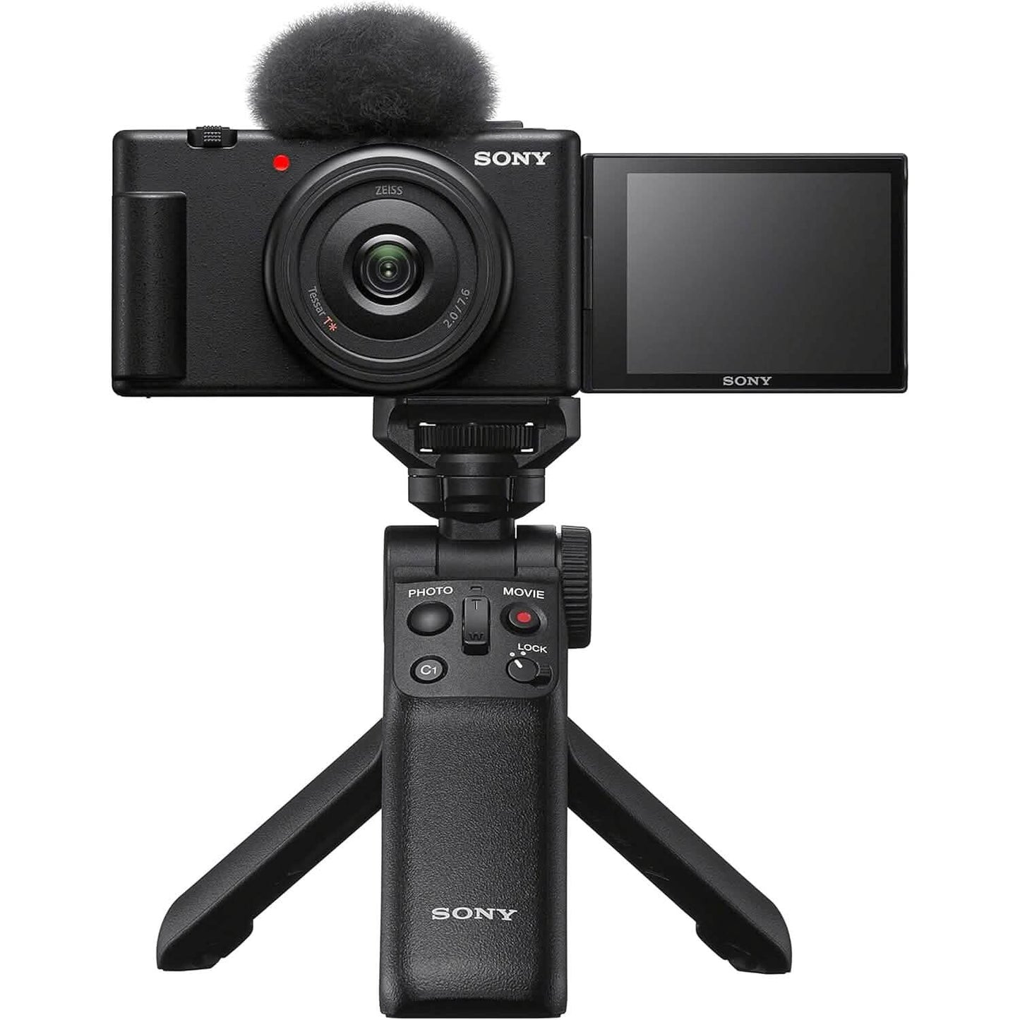 Sony ZV-1F Vlog Camera for Content Creators and Vloggers Black  (Refurbished)