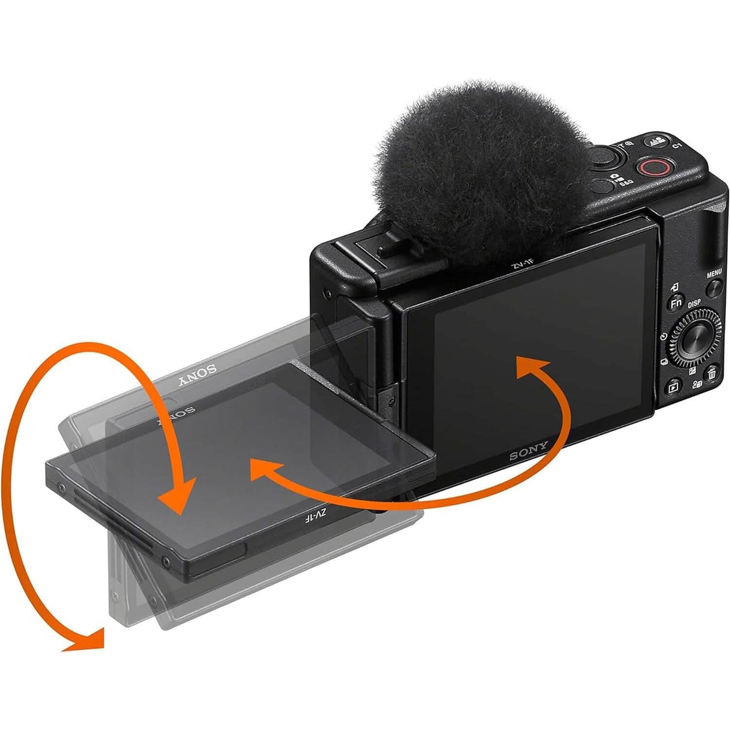 Sony ZV-1F Vlog Camera for Content Creators and Vloggers Black  (Refurbished)