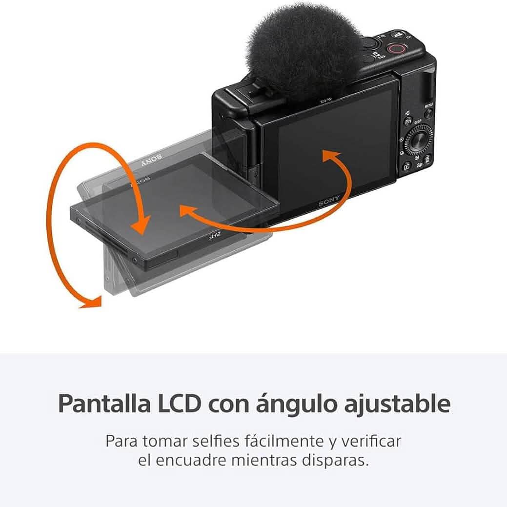 Sony ZV-1F Vlog Camera for Content Creators and Vloggers Black  (Refurbished)