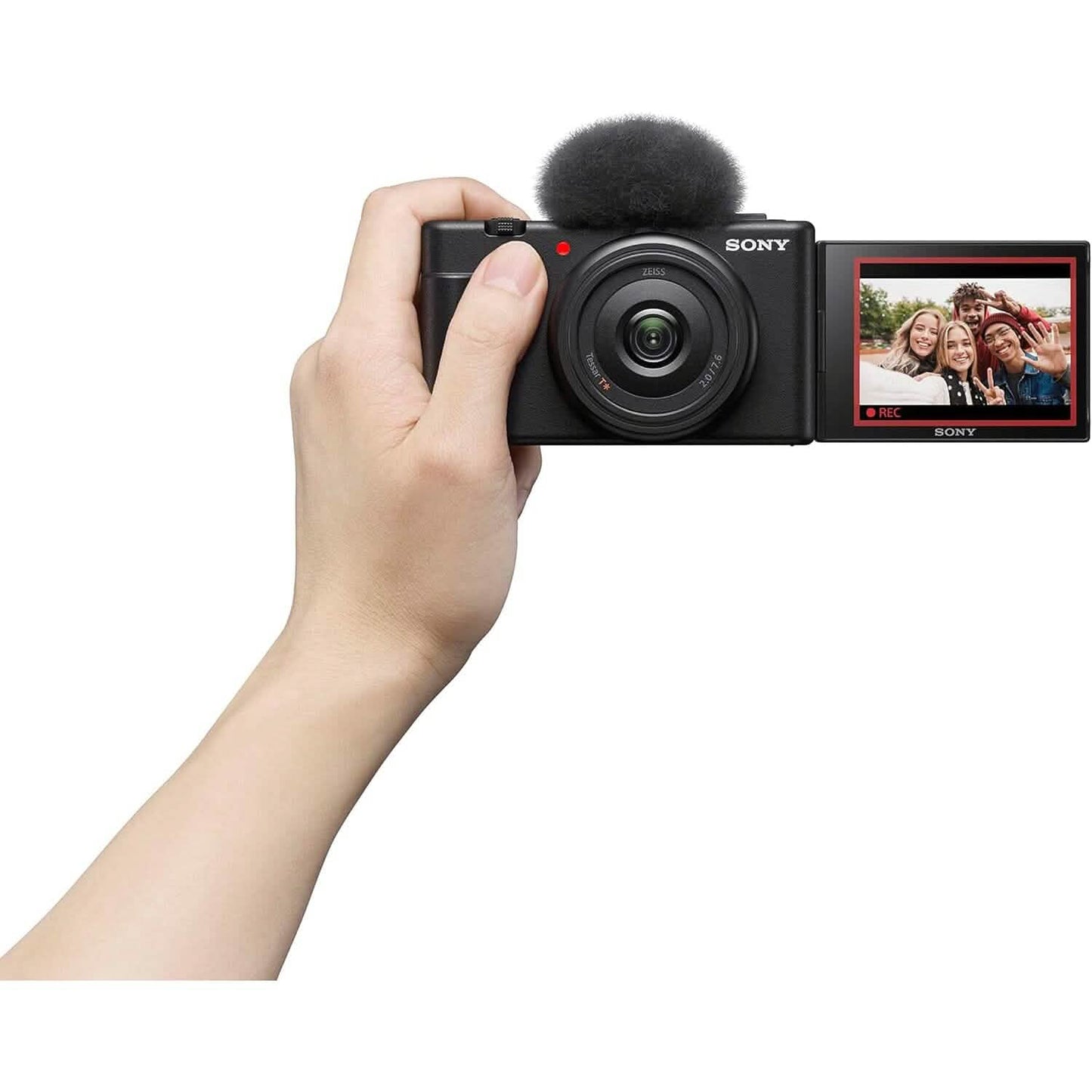 Sony ZV-1F Vlog Camera for Content Creators and Vloggers Black  (Refurbished)