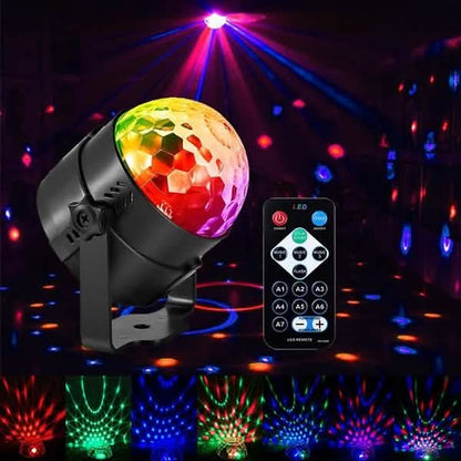 Sound Activated Rotating Disco Ball Party Lights Strobe Light