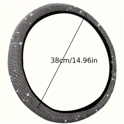 Sparkling Diamond Steering Wheel Cover