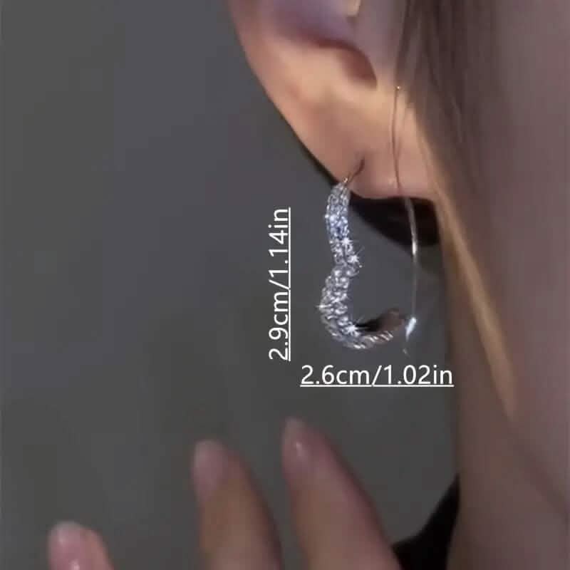 Sparkling Silver Earrings for Women