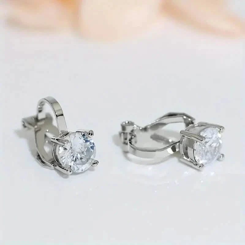 Sparkling Round Perforated Women's Earrings