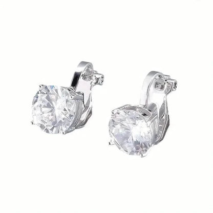 Sparkling Round Perforated Women's Earrings