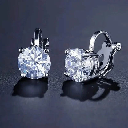 Sparkling Round Perforated Women's Earrings