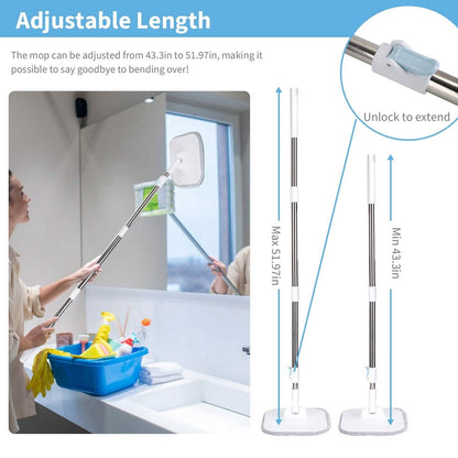 Spin Mop and Bucket with Wringer Set