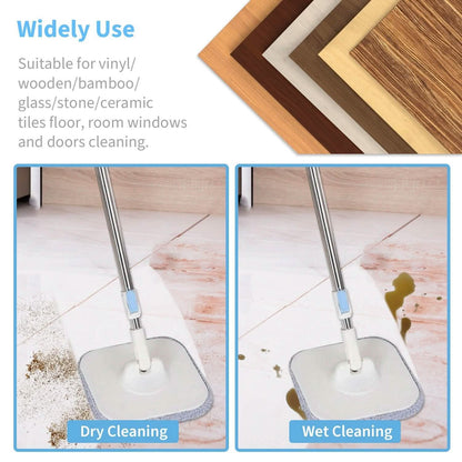 Spin Mop and Bucket with Wringer Set
