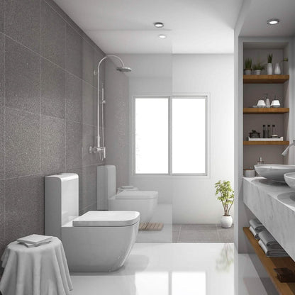 Square Toilet Seat with Grip-Tight Seat Bumpers