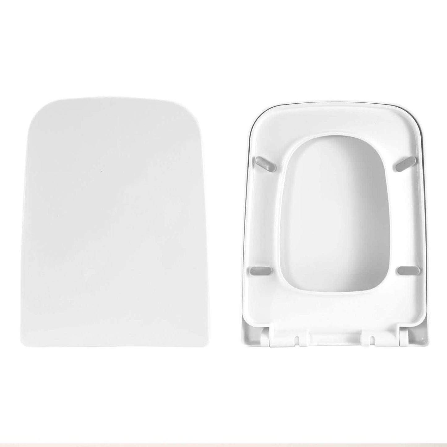 Square Toilet Seat with Grip-Tight Seat Bumpers