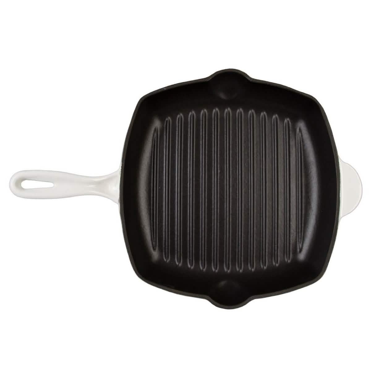 Inspired Home 5-Piece Enameled Cast Iron Cookware Set - Pure White