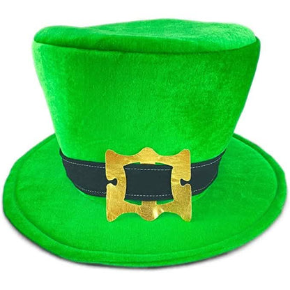 St. Patrick's Day Beard Face Mask and Green Hat Leprechaun Costume for Adults