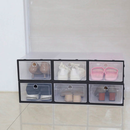 Stackable Shoe Storage Bin Transparent Dustproof