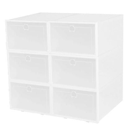Stackable Shoe Storage Bin Transparent Dustproof