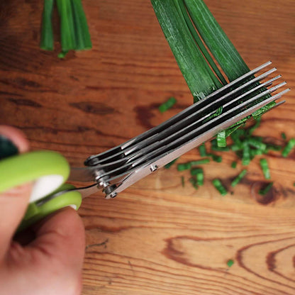 Stainless Steel 5 Blade Herb Scissors