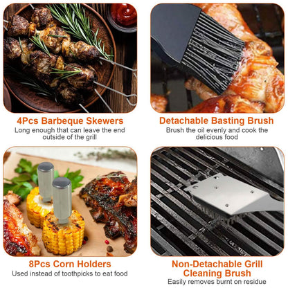 Stainless Steel BBQ Grill Tool Kit