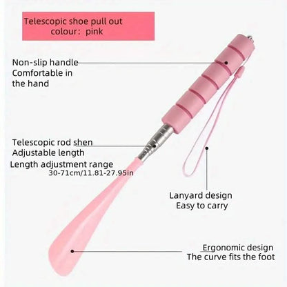 Stainless Steel Extendable Telescopic Shoe Horn