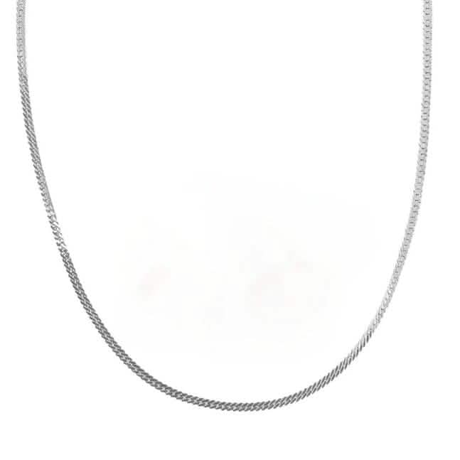 Stainless Steel Flat Snake Bone Chain Necklace