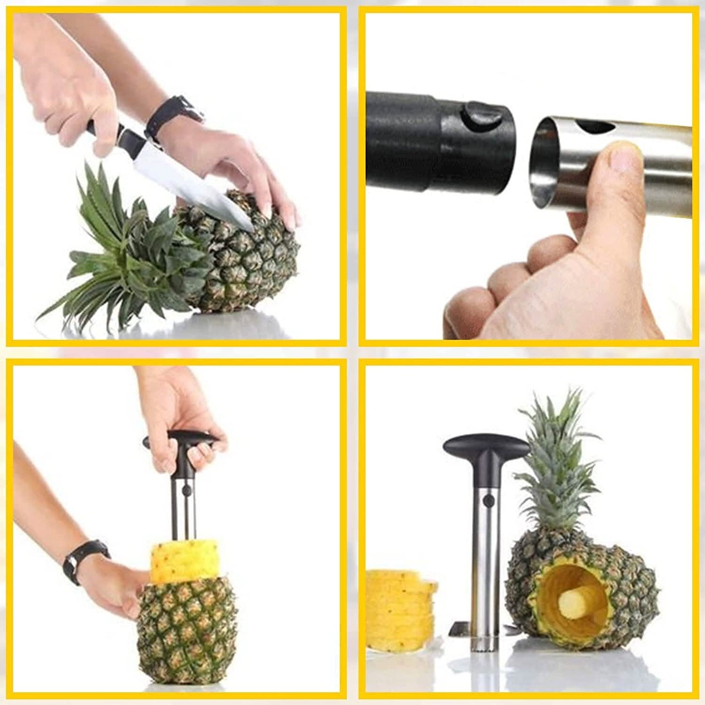 Stainless Steel Fruit Pineapple Peeler Cutter