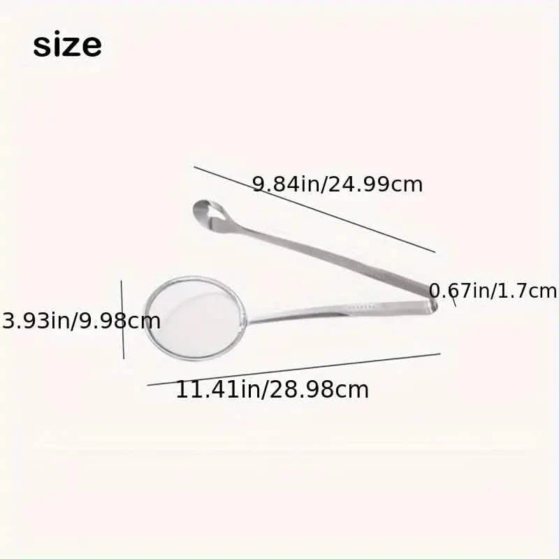 Stainless Steel Kitchen Strainer Tongs - High-Temperature Resistant