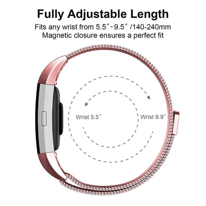 Stainless Steel Mesh Milanese Loop Band for Fitbit Charge 2
