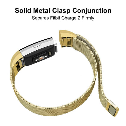 Stainless Steel Mesh Milanese Loop Band for Fitbit Charge 2