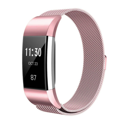 Stainless Steel Mesh Milanese Loop Band for Fitbit Charge 2