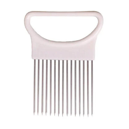 Stainless Steel Onion Needle Fork Vegetable Fruit Slicer