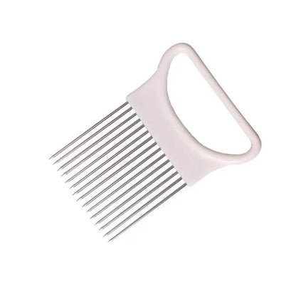 Stainless Steel Onion Needle Fork Vegetable Fruit Slicer