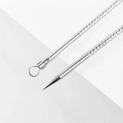 Stainless Steel Pimple Extractor Blackhead Removal Tool For Blemish Whitehead Popping Acne