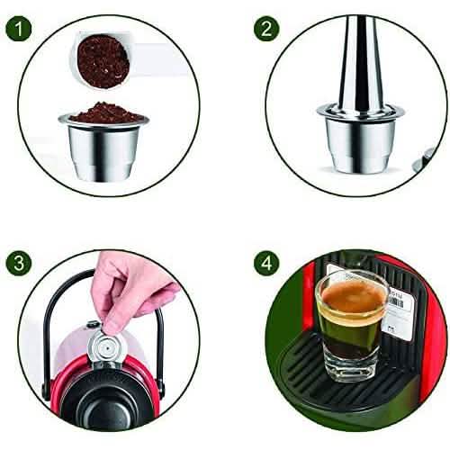 Stainless Steel Refillable Coffee Espresso Capsules