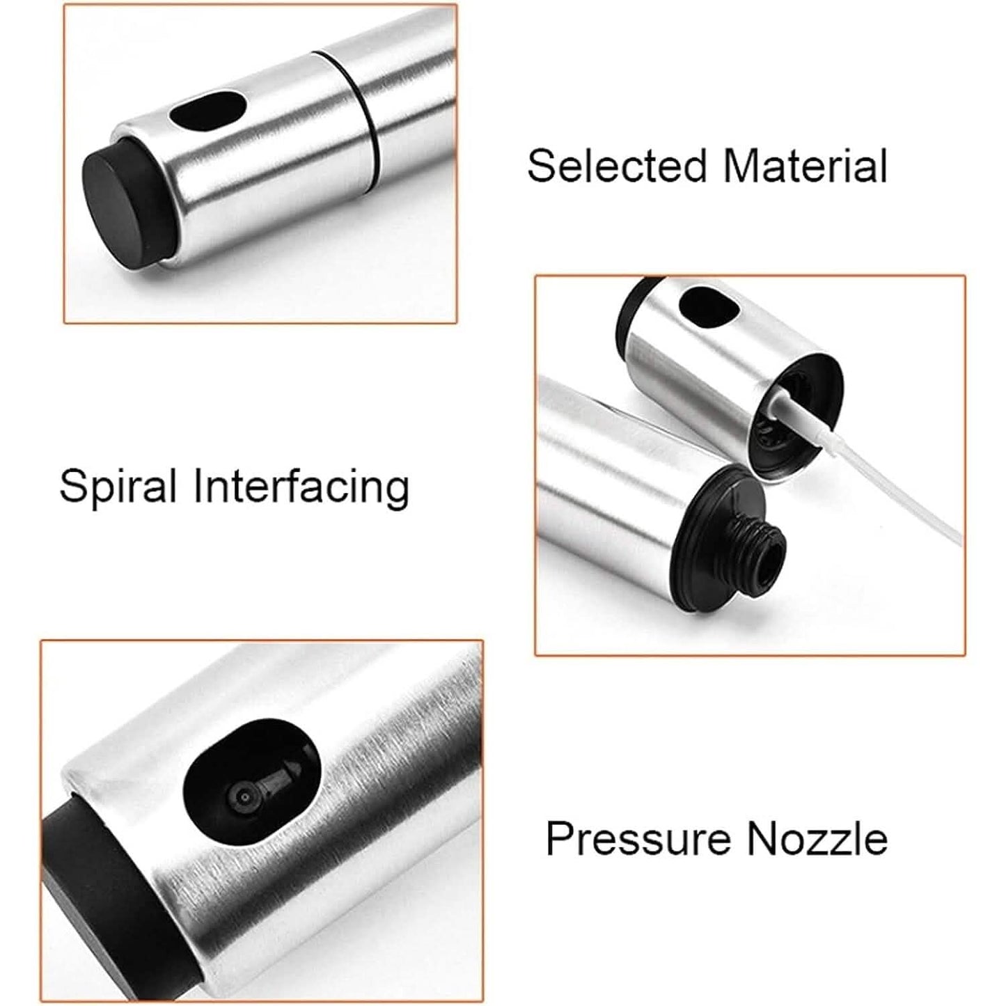 Stainless Steel Sprayer Dispenser, Dressing Spray Grilling Olive Oil